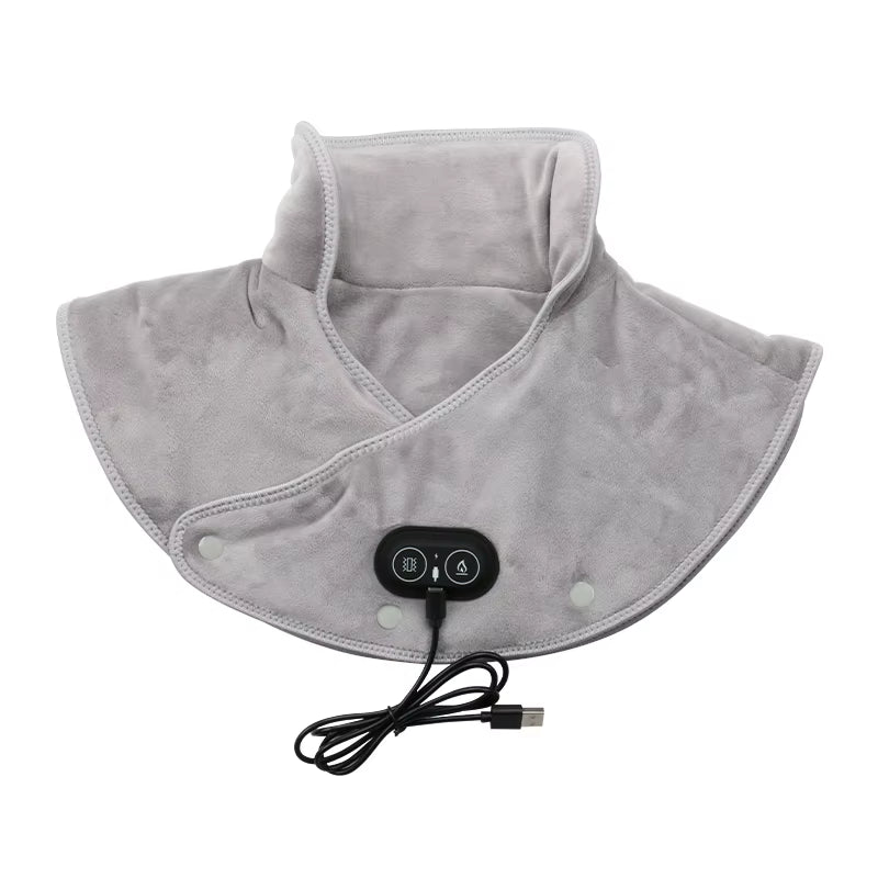 Electric Heating Shoulder Neck Pads Massager USB Three Gear Cervical Brace Wrap Thermal Compress Warm Relaxation Back Brace Tool