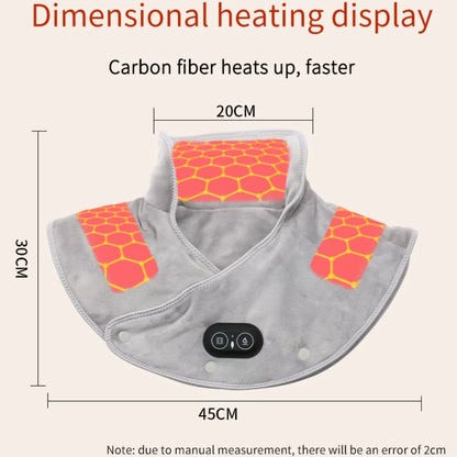 Electric Heating Shoulder Neck Pads Massager USB Three Gear Cervical Brace Wrap Thermal Compress Warm Relaxation Back Brace Tool